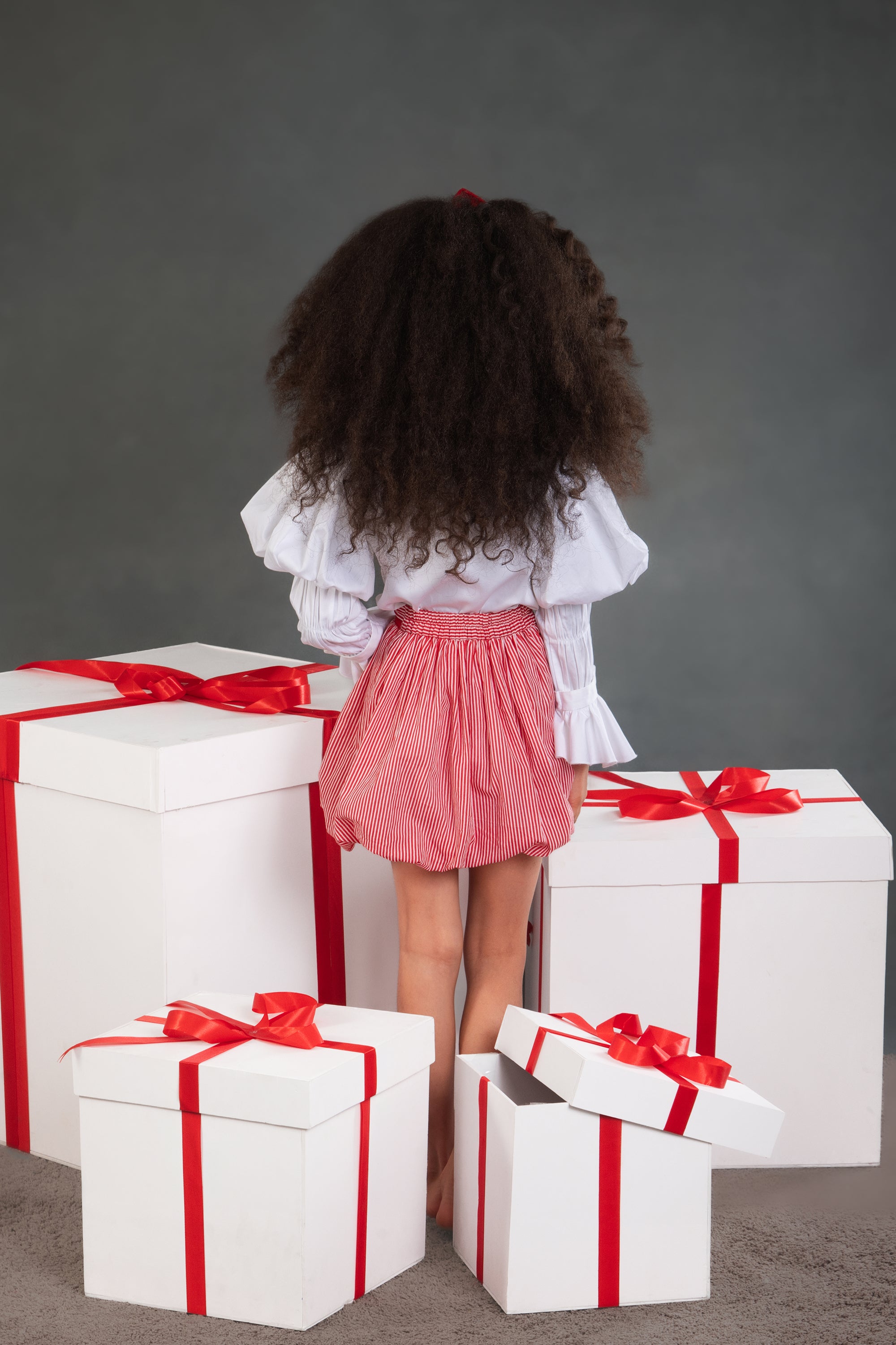 Red Stripe Skirt & Cindy Shirt Set