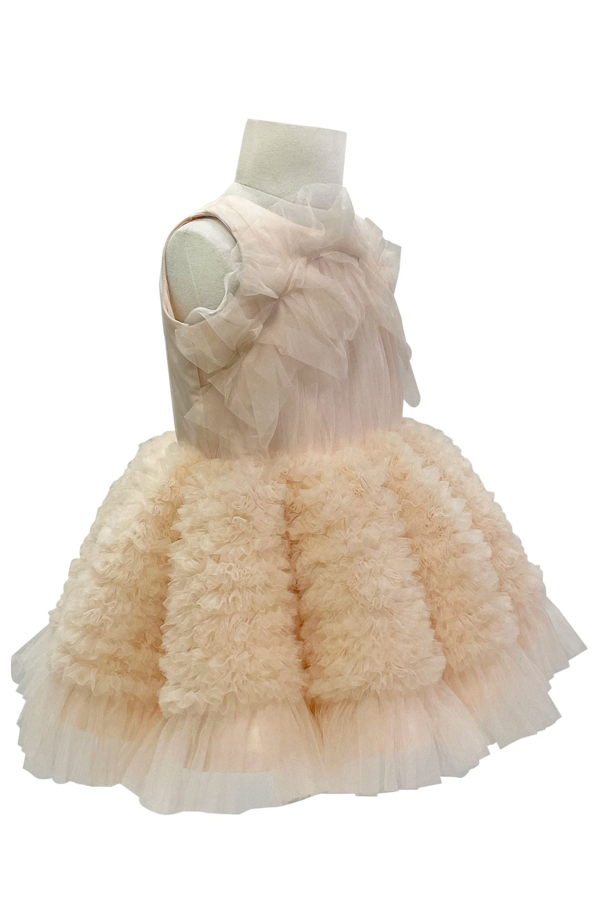 The Ariel Tulle Dress (Peach)