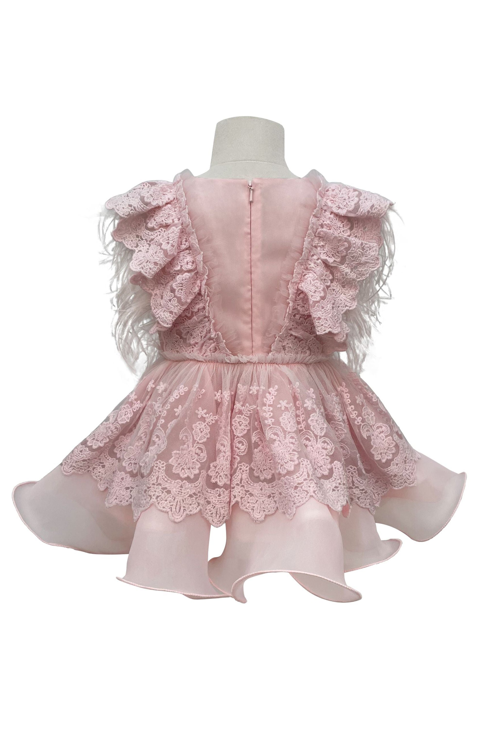 Limited Edition: Voluminous Feather Fairy Dress (Pink)