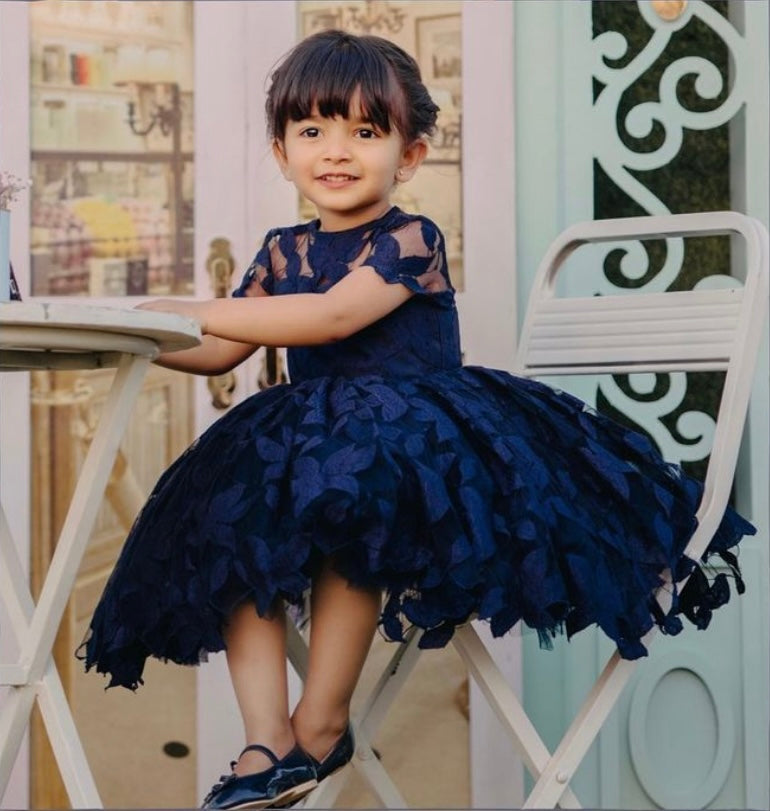 Elsa dark 2024 blue dress