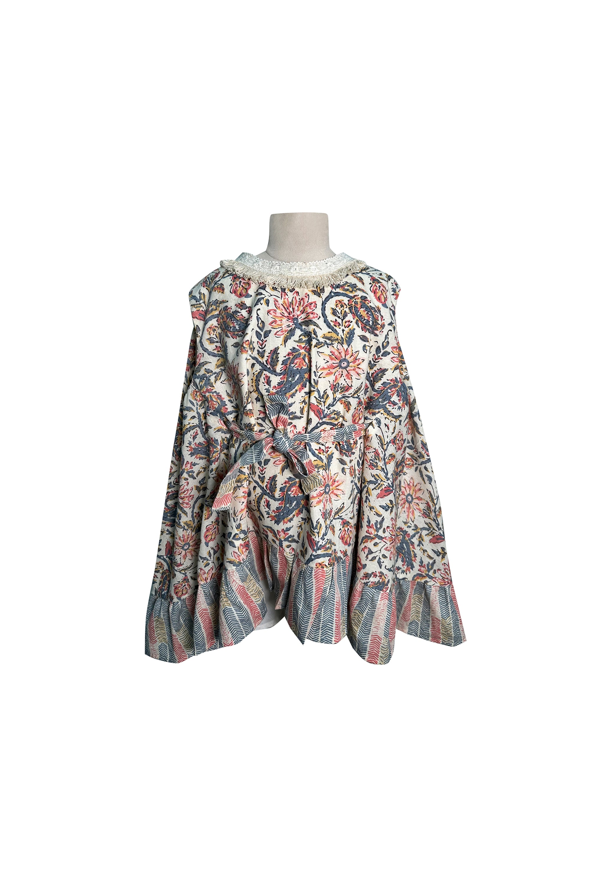 Printed Cape Dress