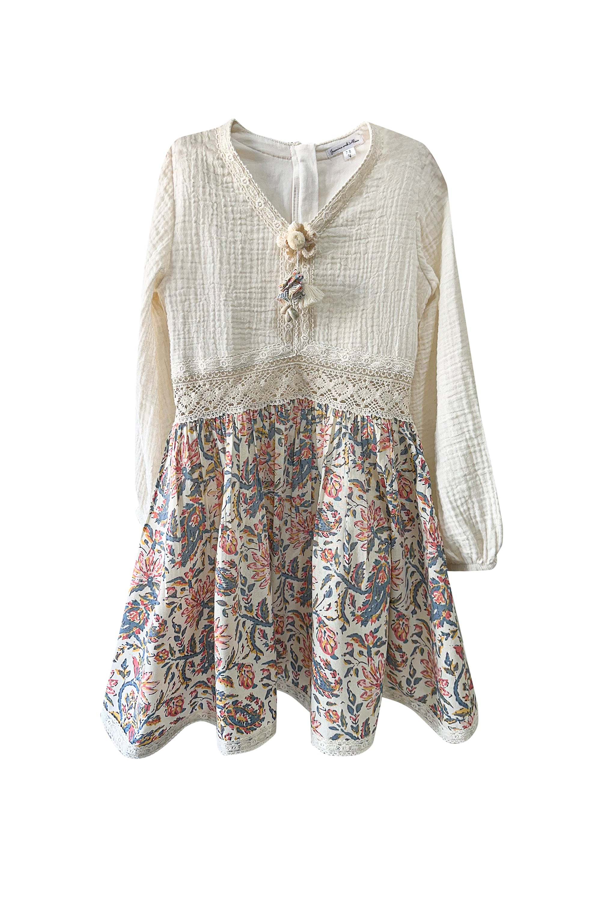 Printed Skirt Cotton Dress