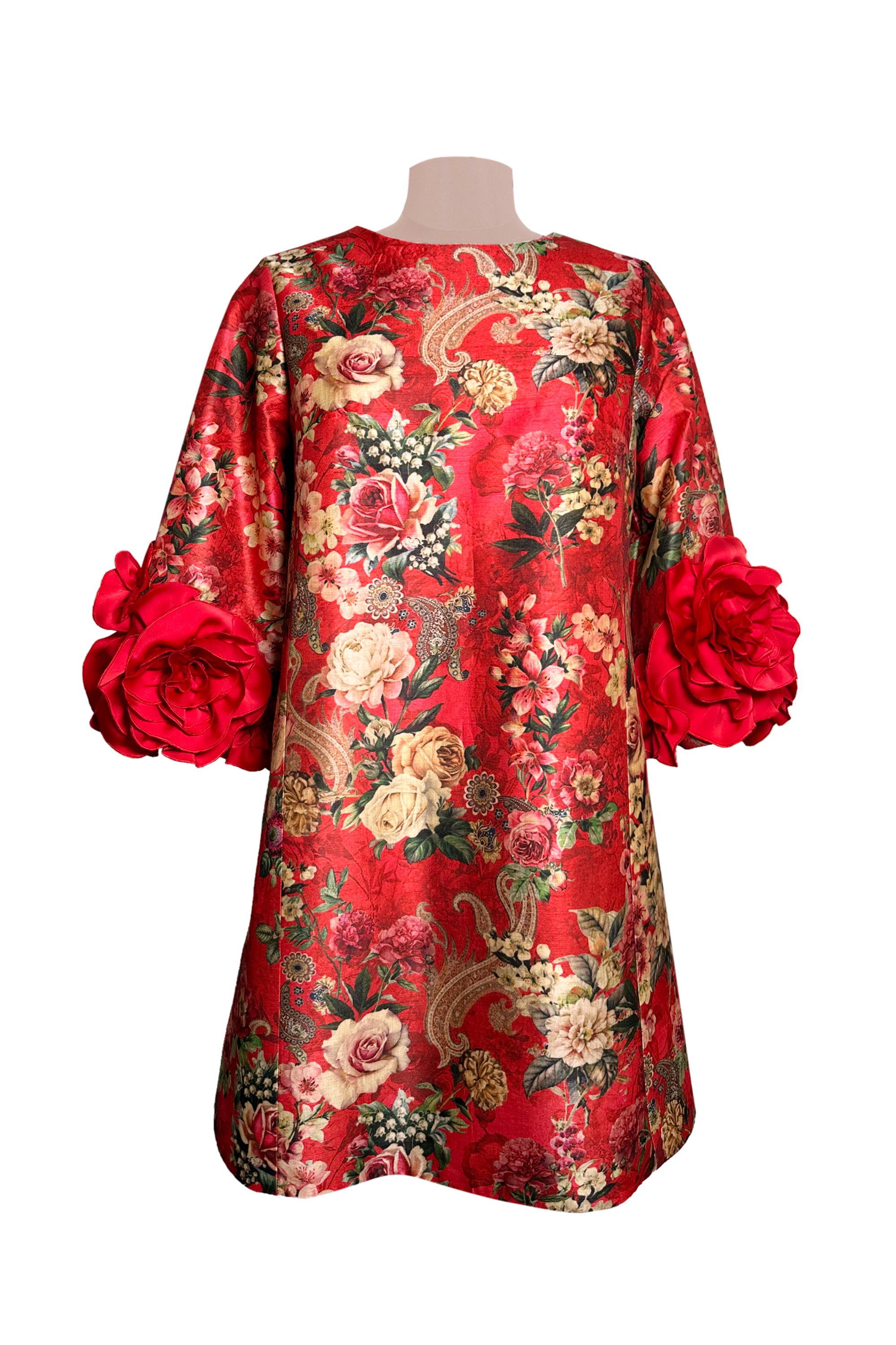 The Printed Rose Dress For Women