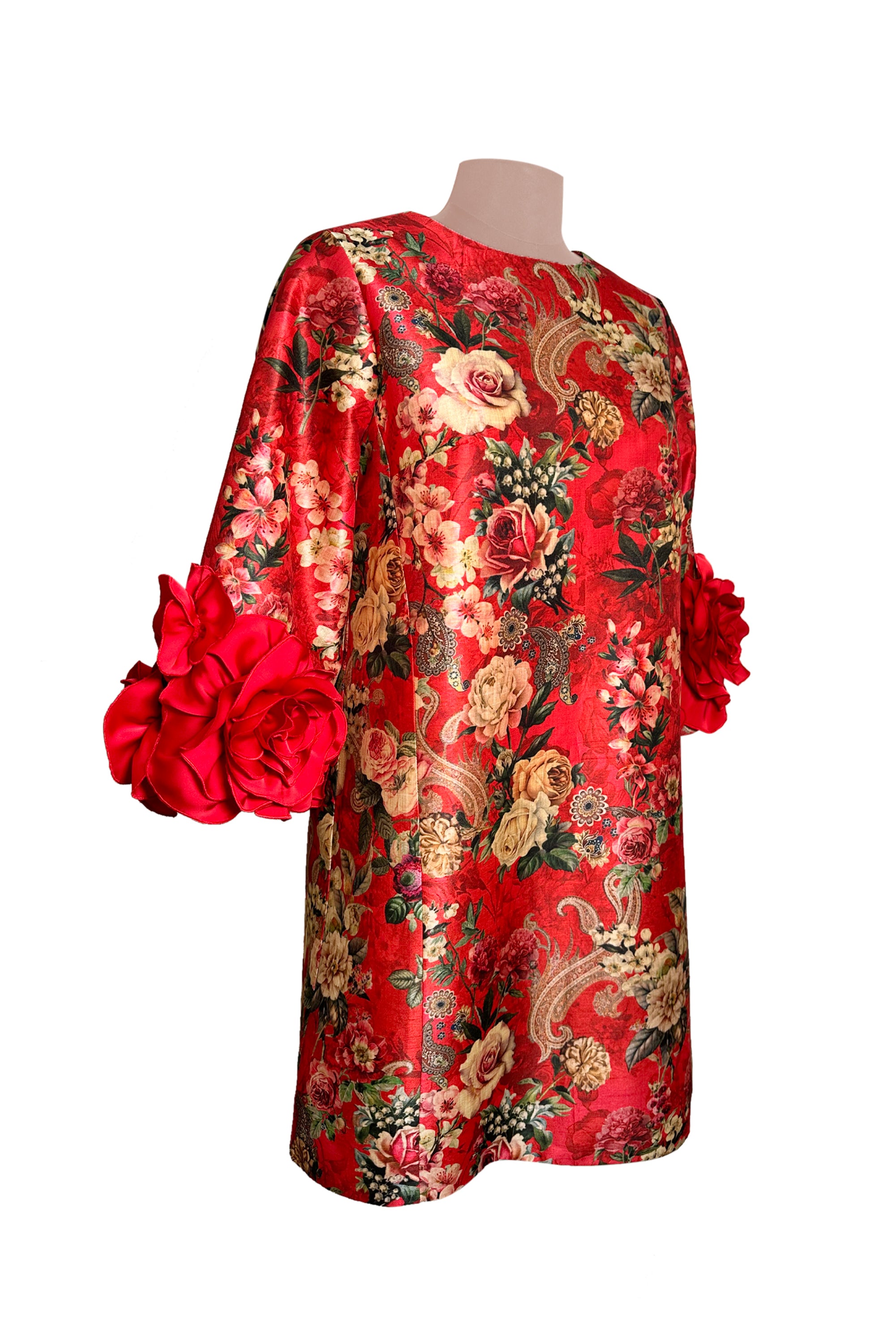 The Printed Rose Dress For Women