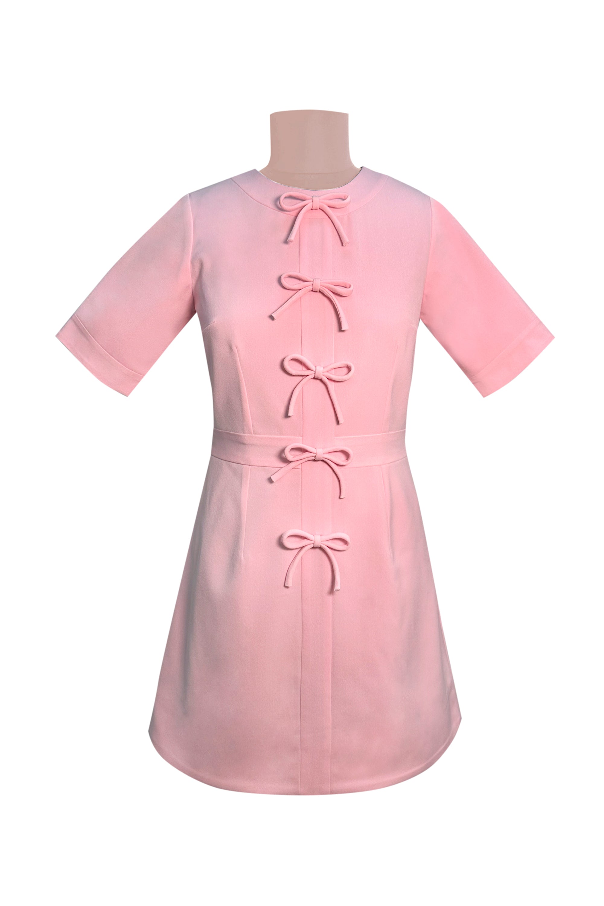 The Pink Bows Dress For Women