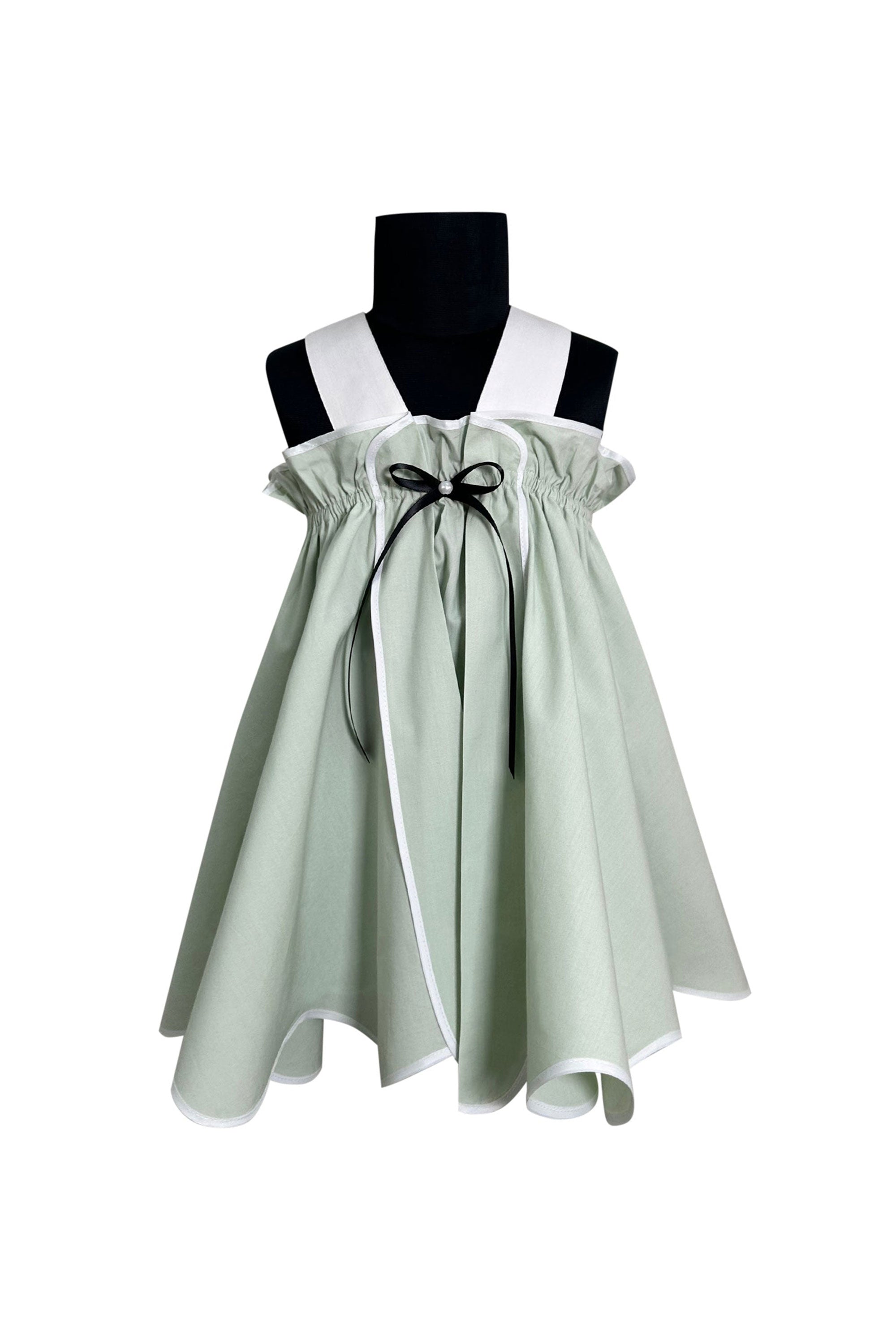 The Krysta Cotton Dress (Green)