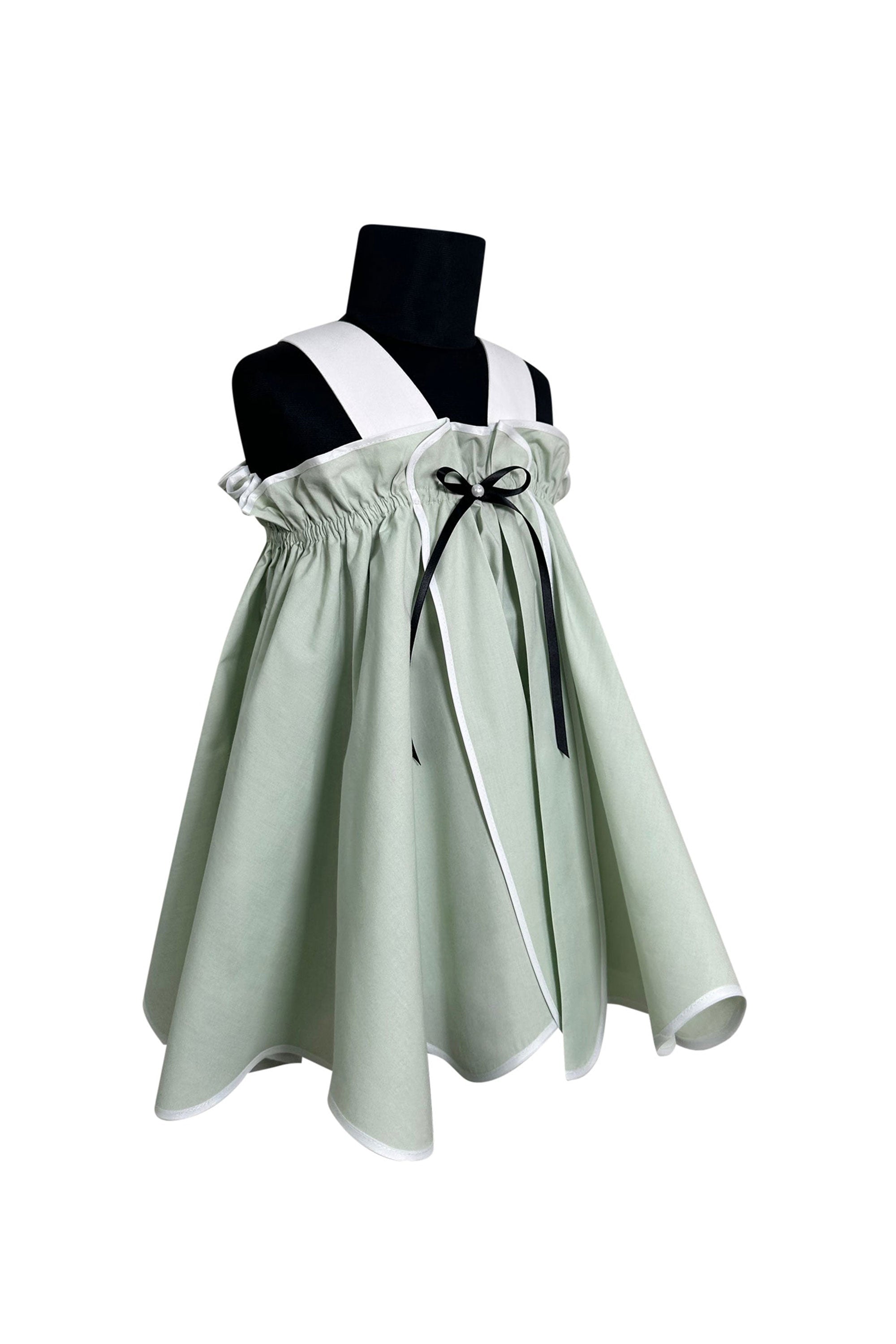 The Krysta Cotton Dress (Green)