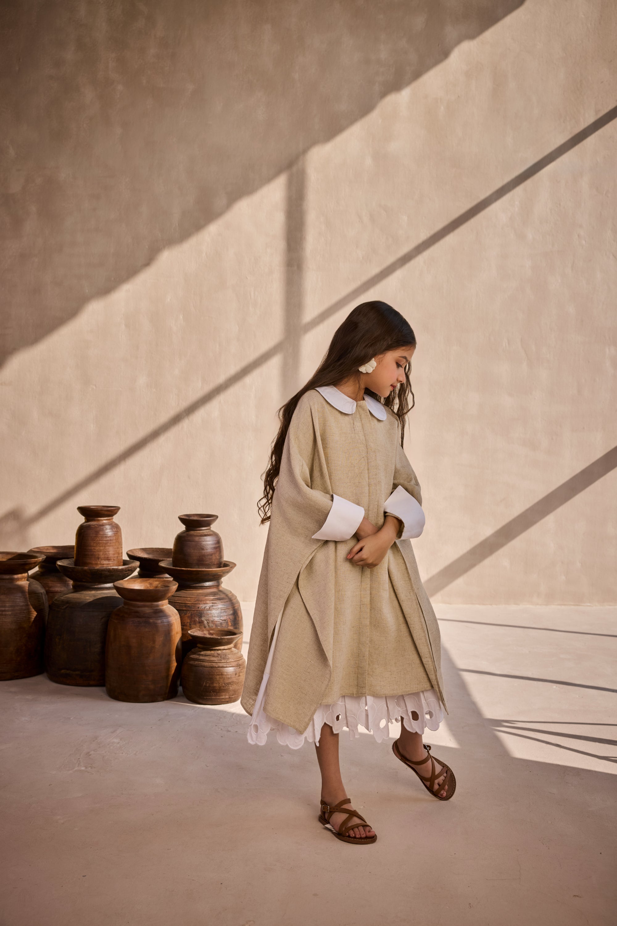 Linen Gabby Kaftan Dress