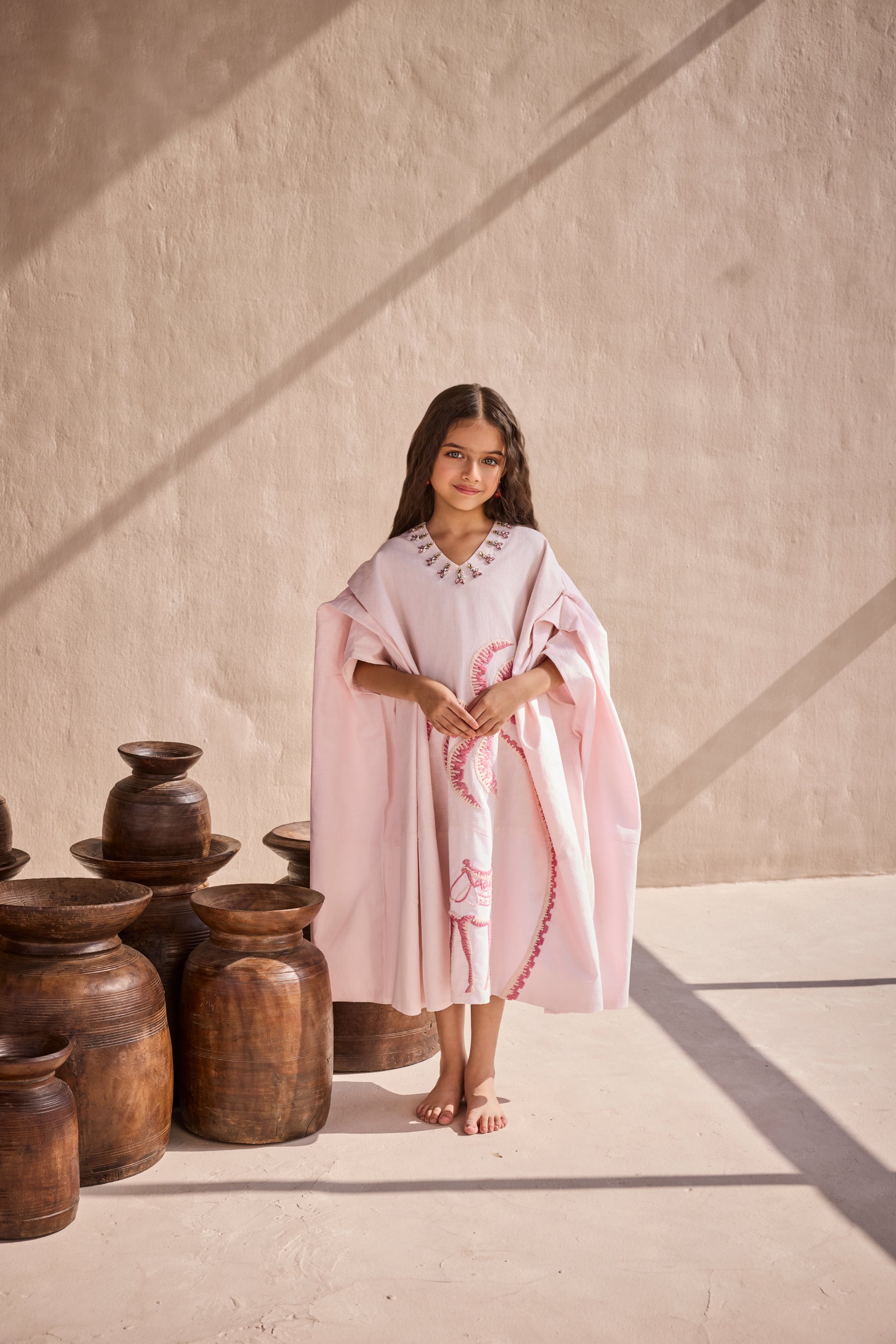 The Pink Desert Kaftan Dress