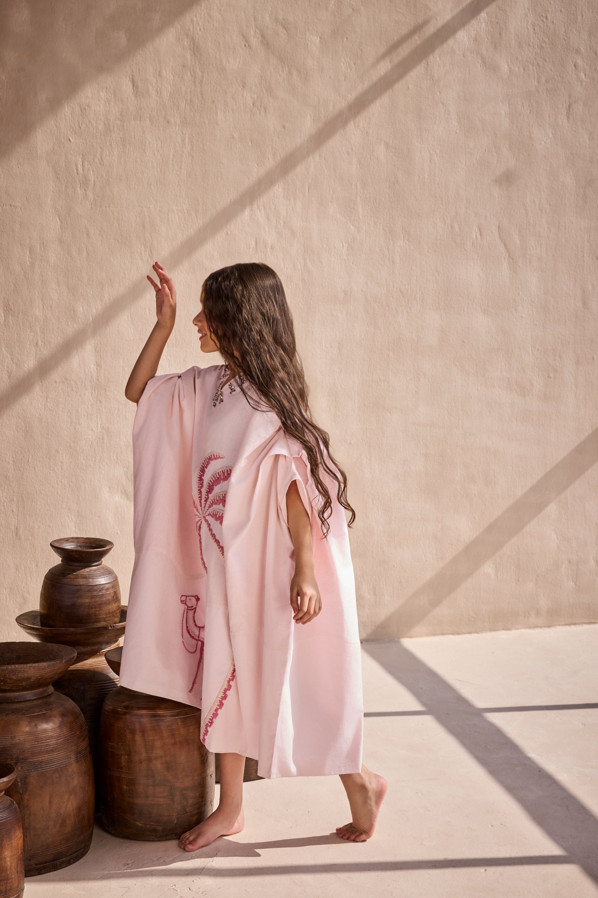 The Pink Desert Kaftan Dress