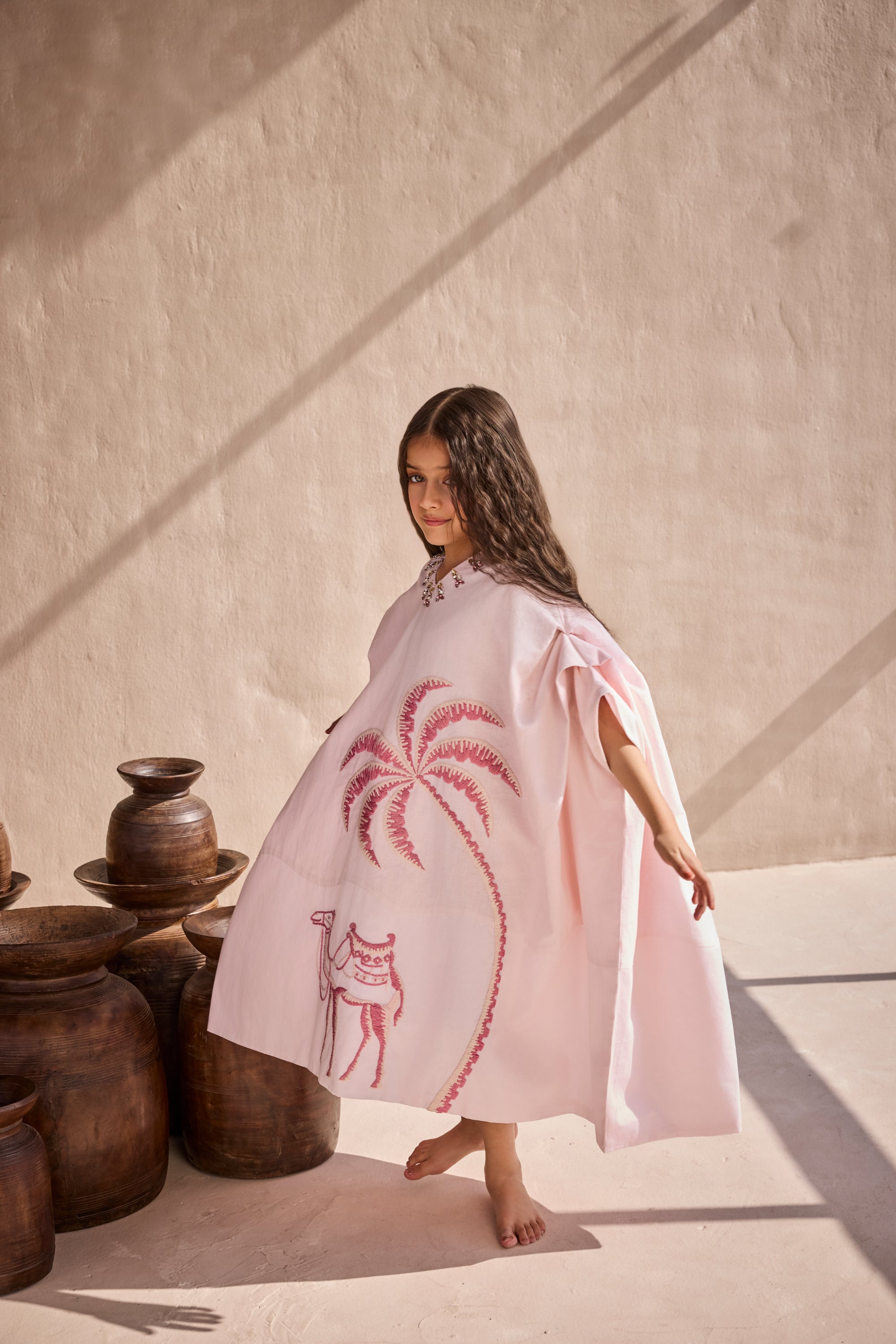 The Pink Desert Kaftan Dress