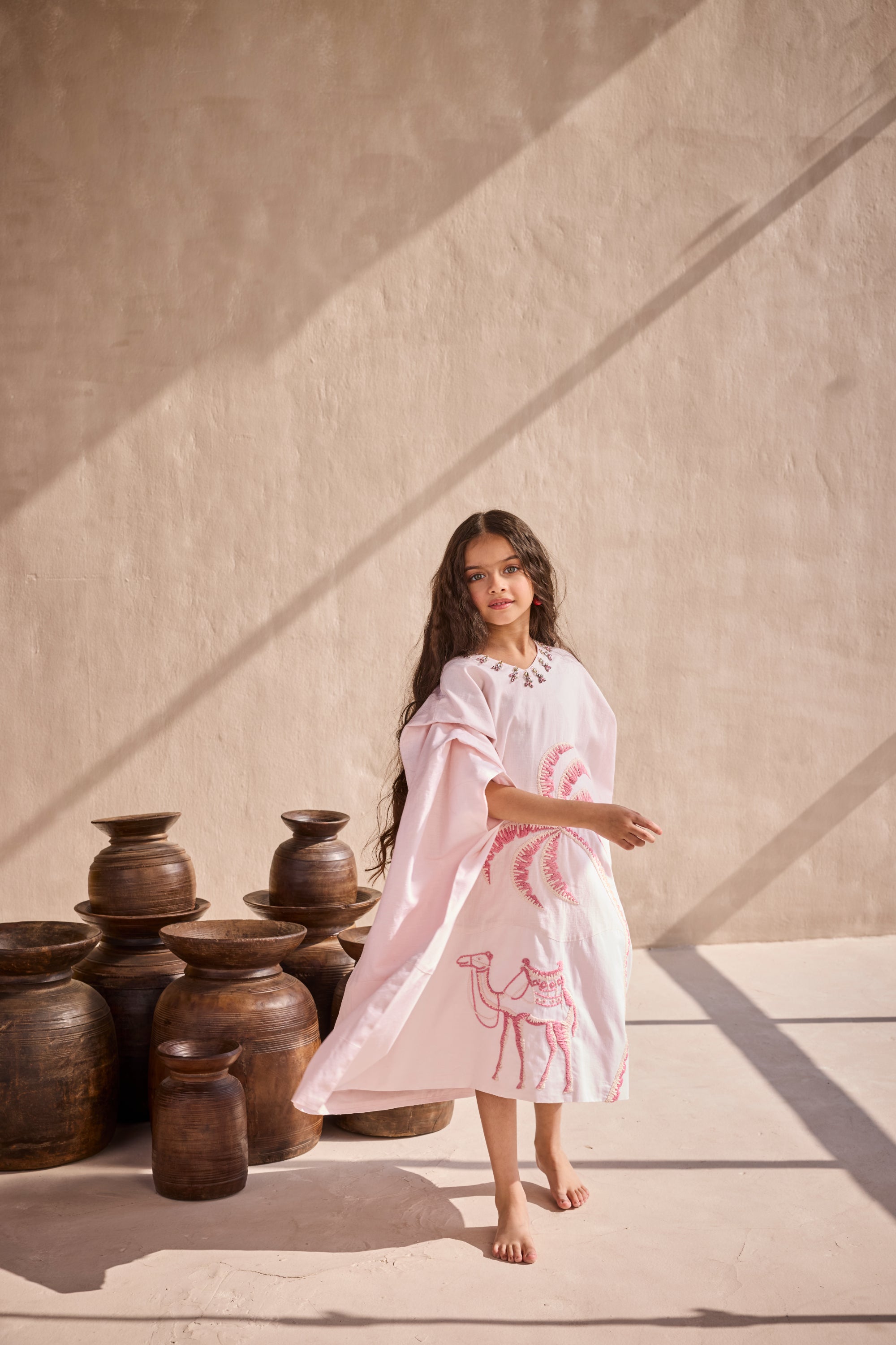 The Pink Desert Kaftan Dress