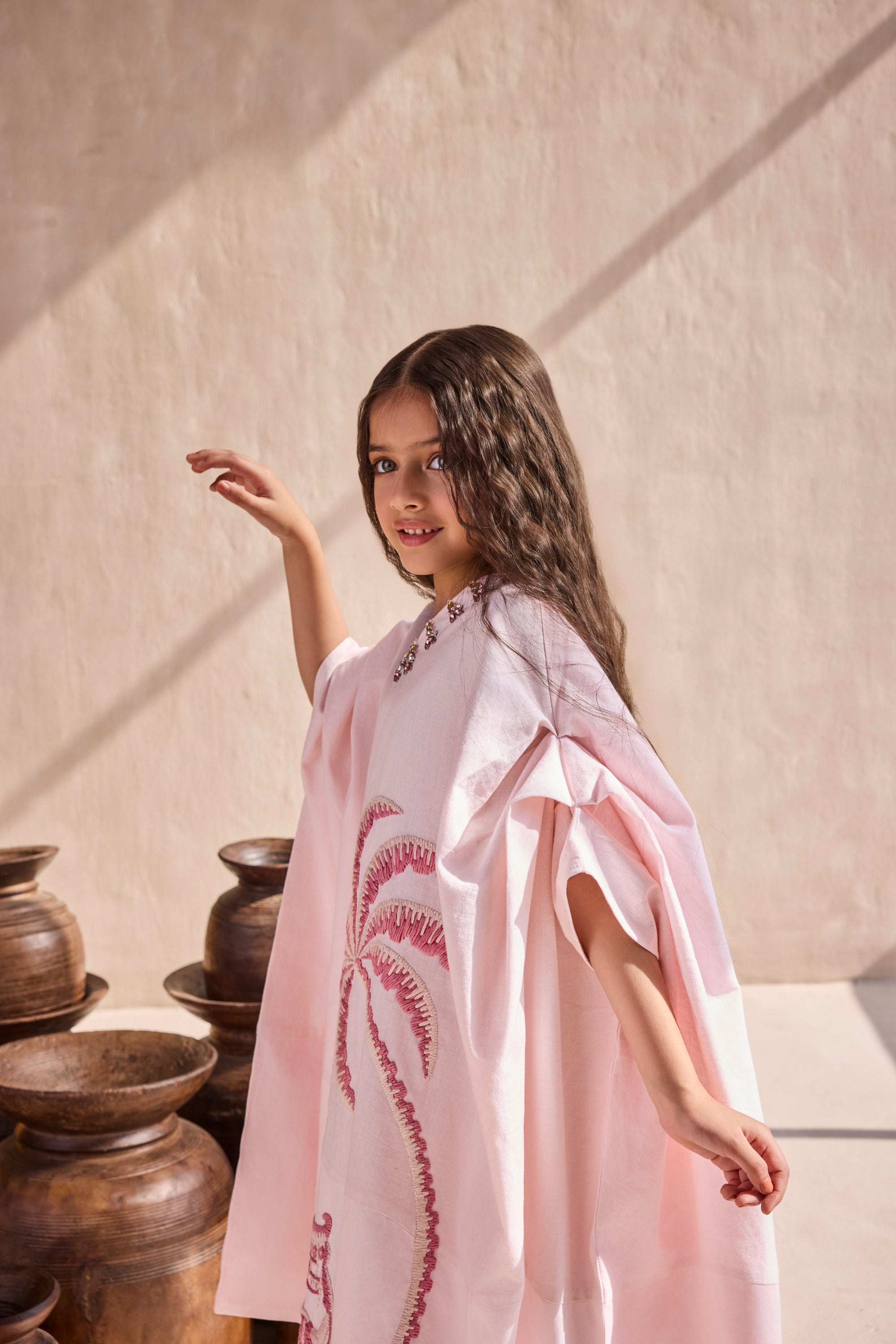 The Pink Desert Kaftan Dress