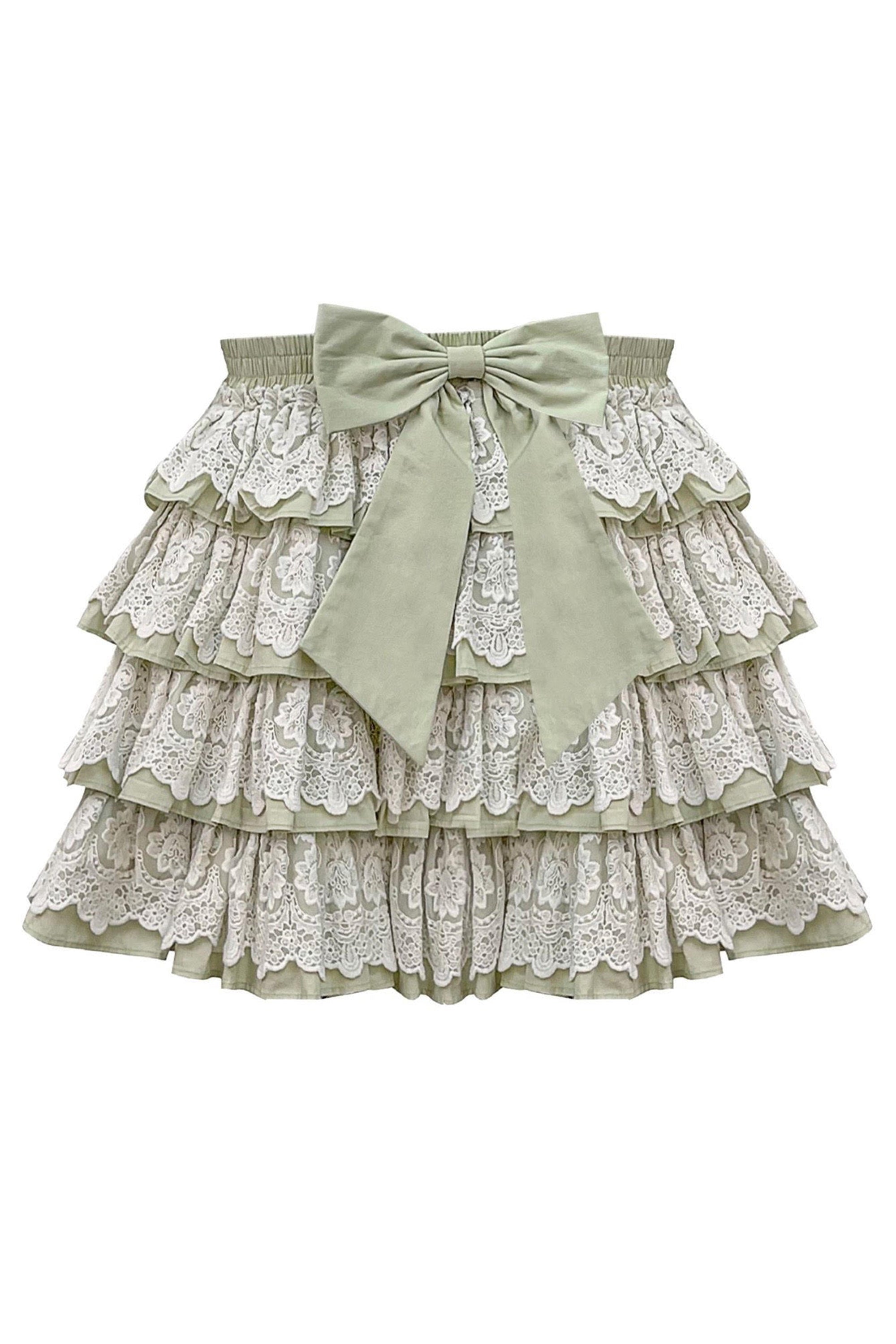 The Lacy Cotton Frill Skirt