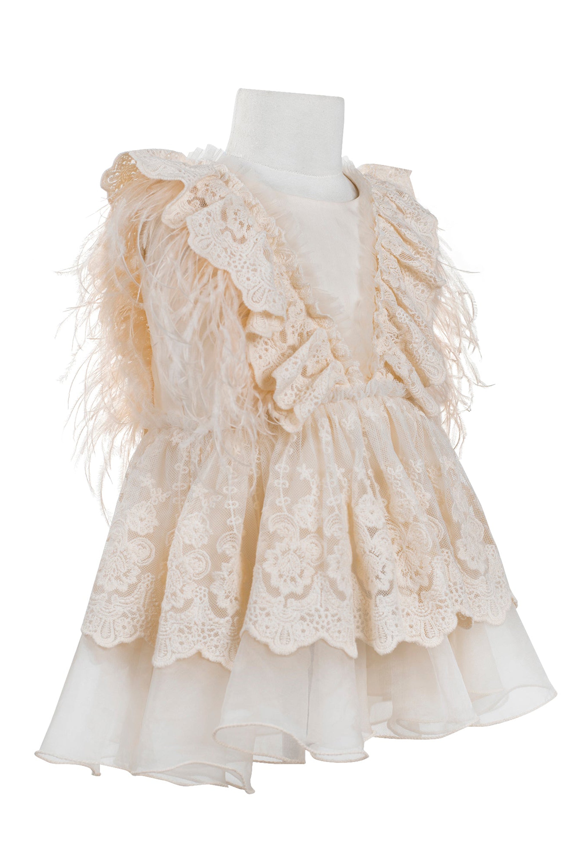 The Feather Fairy Dress (Peach)