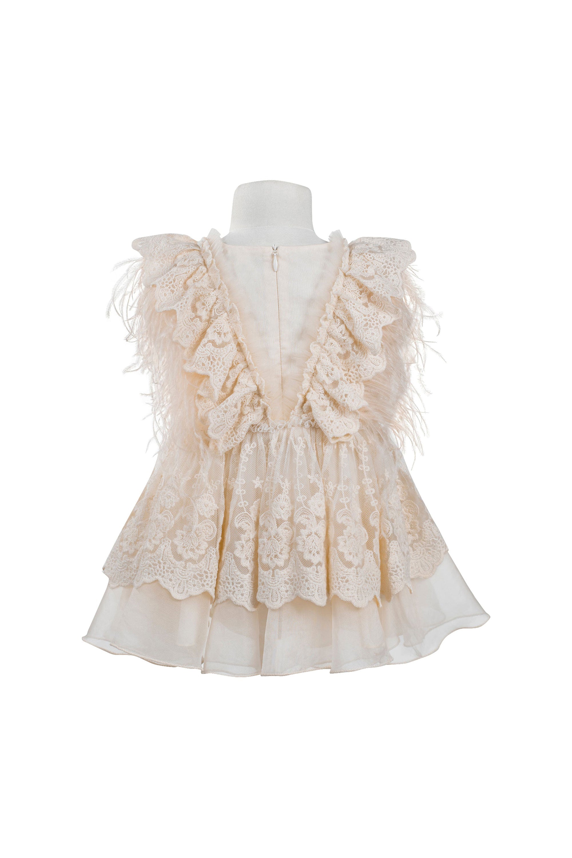 The Feather Fairy Dress (Peach)