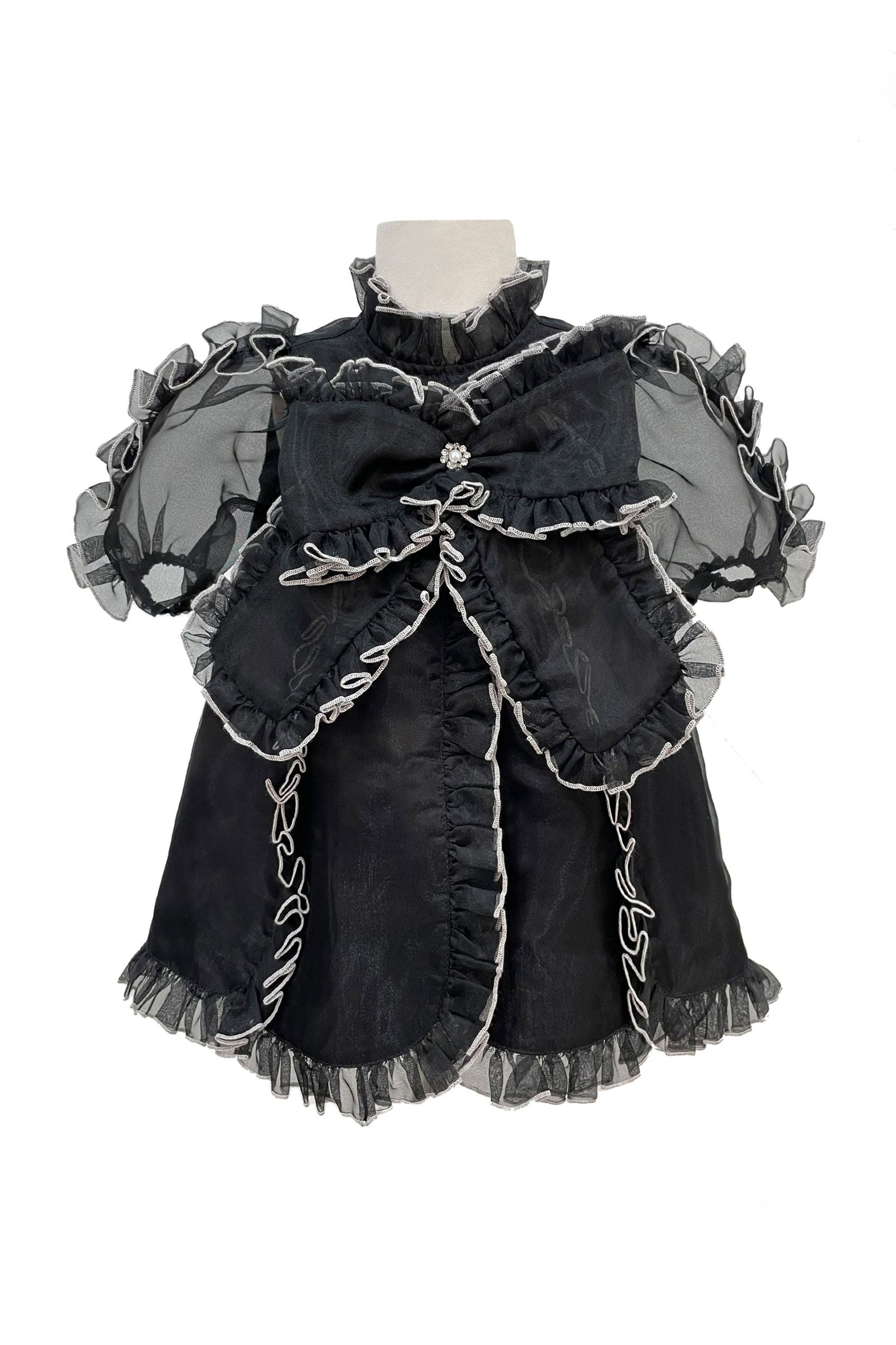 The Sienna Organza Dress (Black)