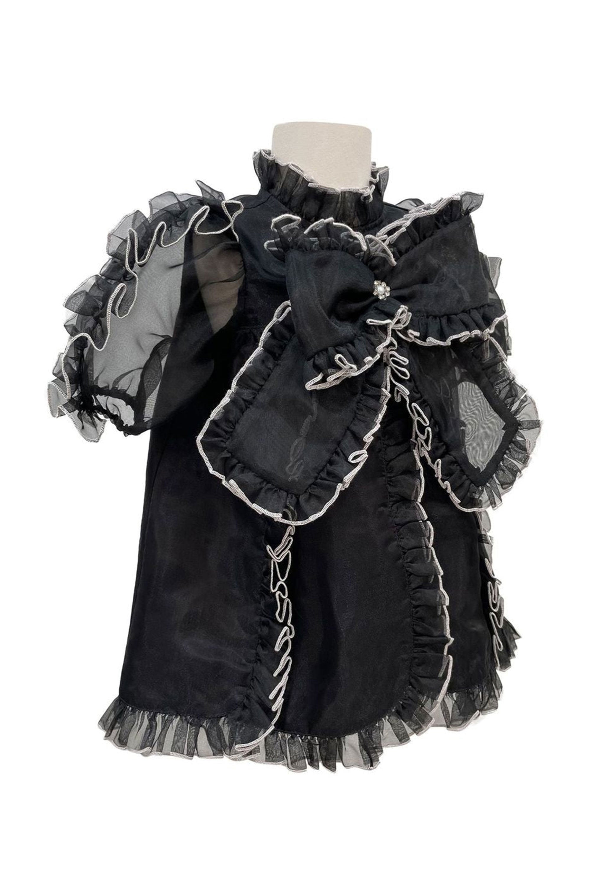 The Sienna Organza Dress (Black)