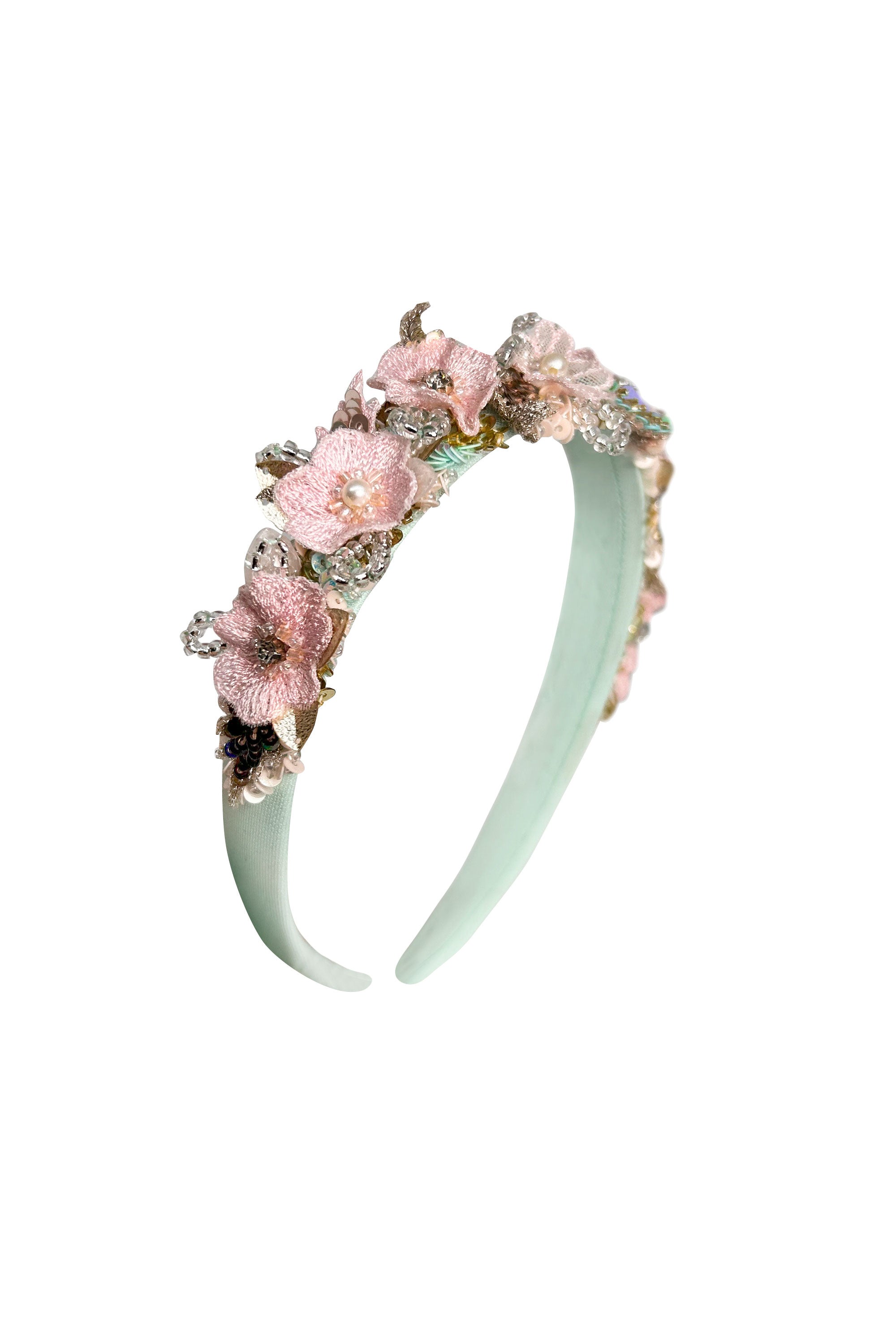 The Pink & Sea Green Alaia Hairband