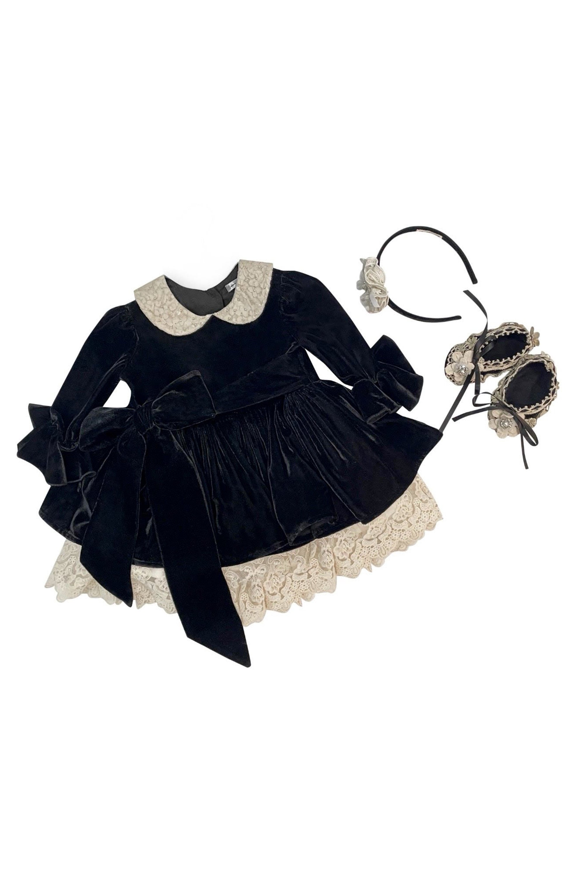 The Vintage Velvet Set (Black)